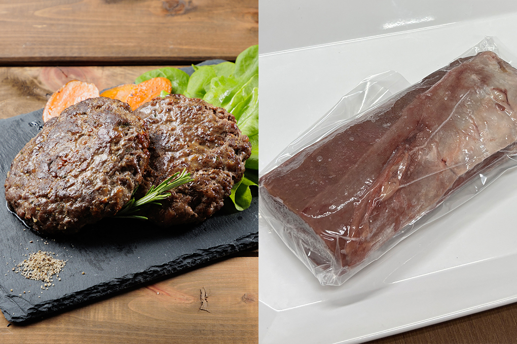 【限定販売】【鹿肉ブロック300g付】みなみの猪ハンバーグ6個セット送料込み