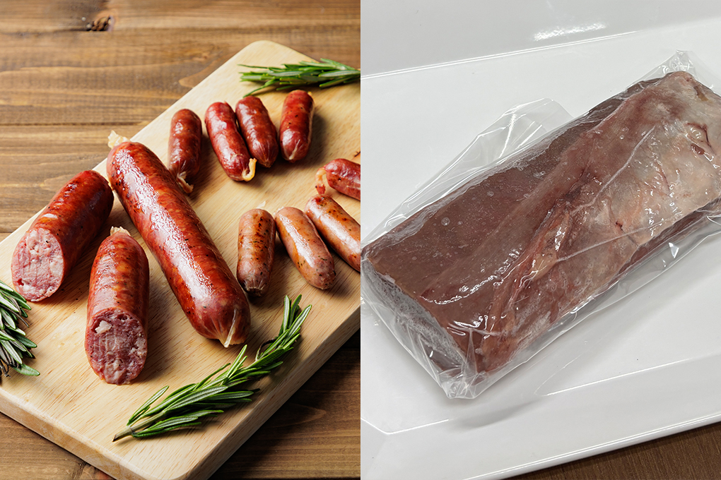 【限定販売】【鹿肉ブロック300g付】みなみの猪フランクとソーセージのセット