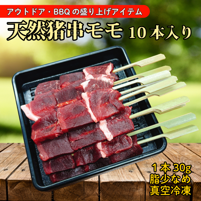 みなみの猪串モモ 30g10本入 真空冷凍