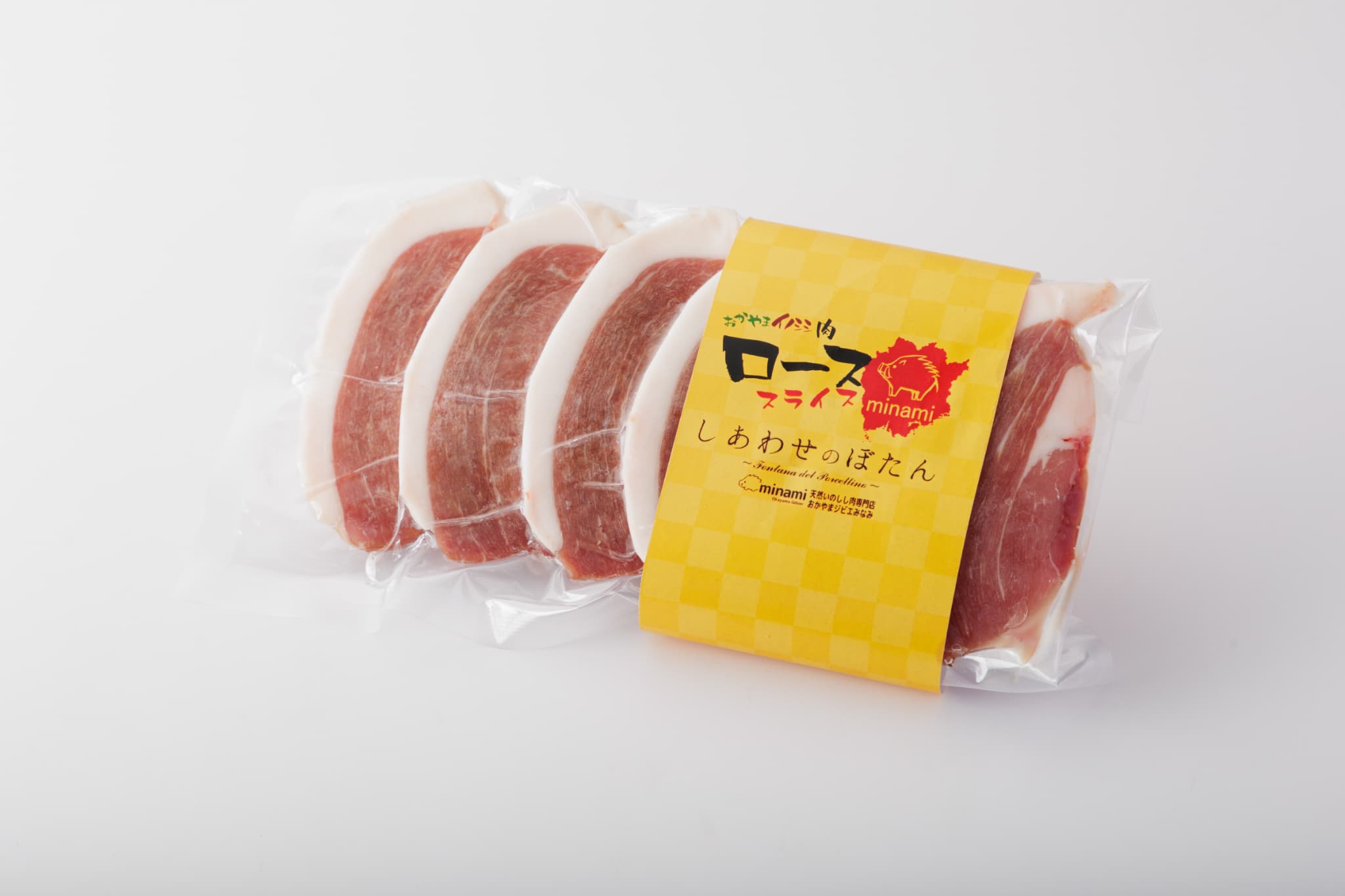 岡山県新見産イノシシ肉　ローススライス厚切り　100g